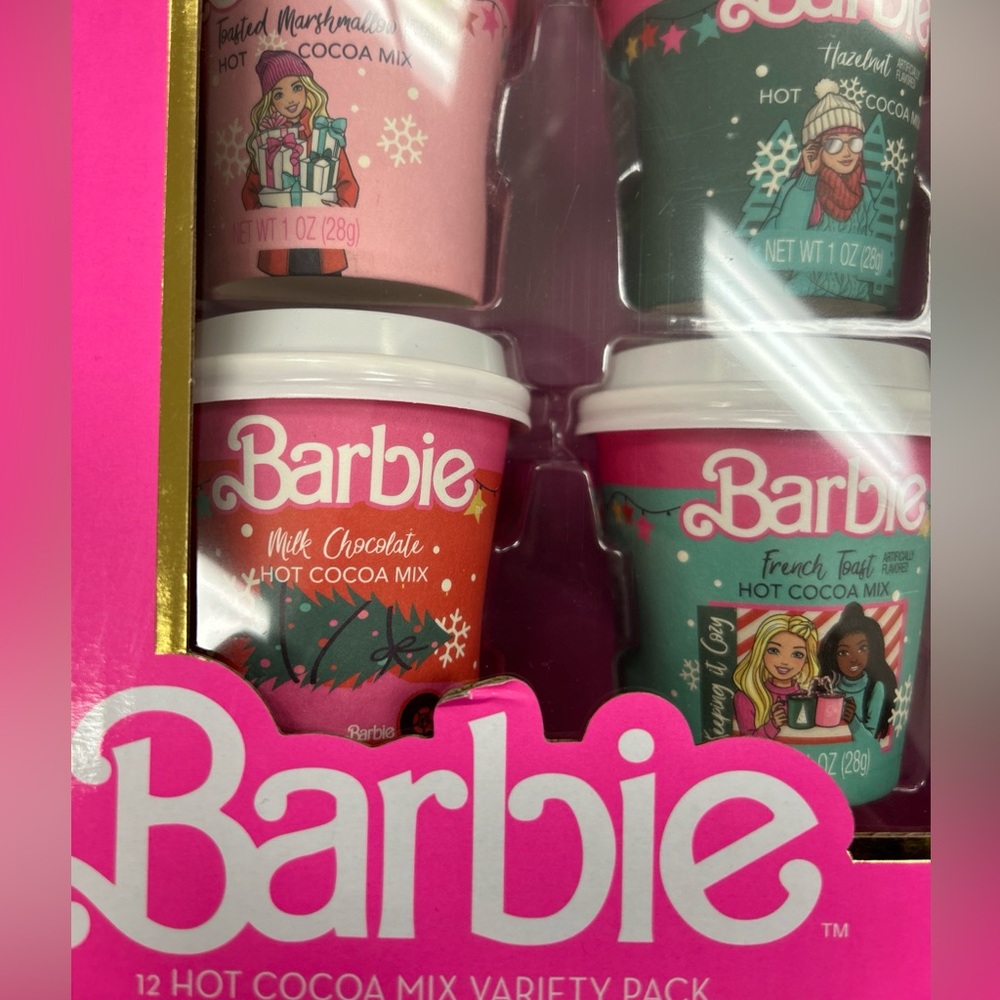SOLD Barbie Hot Cocoa Mix stocking stuffers 12 flavors - Picture 5 of 11
